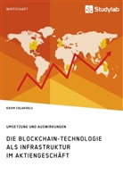 Kasim Colakoglu - Die Blockchain-Technologie als Infrastruktur im Aktiengeschäft. Umsetzung und Auswirkungen