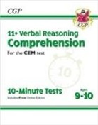 CGP Books, CGP Books, CGP Books, CGP Books - 11+ CEM 10-Minute Tests: Comprehension - Ages 9-10 (with Online Edition)
