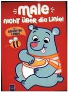 Male nicht über die Linie - Rot