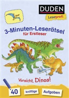 Susanna Moll, Sebastian Coenen - Duden Leseprofi - 3-Minuten-Leserätsel für Erstleser: Vorsicht, Dinos!