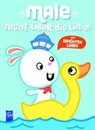 Male nicht über die Linie - Blau