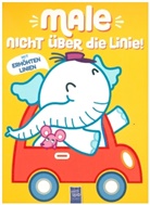 Male nicht über die Linie - Gelb
