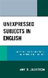 Amy M Lindstrom, Amy M. Lindstrom - Unexpressed Subjects in English