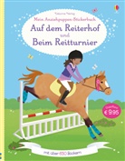 Lucy Bowman, Jessica Secheret - Mein großes Anziehpuppen-Stickerbuch: Auf dem Reiterhof und Beim Reitturnier