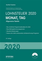 Tabelle, Lohnsteuer 2020 Monat, Tag