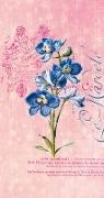 Stephan Schöll - Die Gärten der Künstler Schmales Notizheft Motiv Blaue Blume blanko