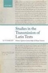 Oakley, S. P. Oakley, S. P. (Kennedy Professor of Latin Oakley, Oakley S. P. - Studies in the Transmission of Latin Texts