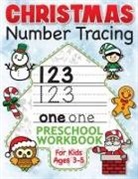 Big Dreams Art Supplies - Christmas Number Tracing Preschool Workbook for Kids Ages 3-5