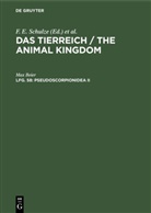 Max Beier, Deutsche Zoologische Gesellschaft, Maximilian Fischer, K. Heidel, R. Hesse, W. Kükenthal... - Das Tierreich / The Animal Kingdom - Lfg. 58: Pseudoscorpionidea II