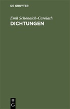 Emil Schönaich-Carolath - Dichtungen
