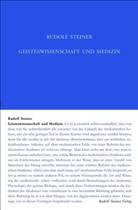 Rudolf Steiner, Andrea Leubin, Rudolf Steiner Nachlassverwaltung, Eva-Gabriele Streit - Geisteswissenschaft und Medizin (erster Ärztekurs)