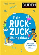 Claudia Fahlbusch, Judith Heger, Claus Stephan - Mein Ruckzuck-Übungsblock Deutsch/Mathe 1. Klasse