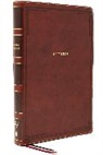 Thomas Nelson - Nkjv, Thinline Bible, Giant Print, Leathersoft, Brown, Thumb