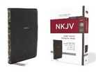 Thomas Nelson - Nkjv, Thinline Bible, Giant Print, Leathersoft, Black, Red Letter