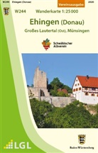 Schwäbische Albverein e V, Schwäbischer Albverein e V, Schwäbischer Albverein e.V. - W244 Ehingen (Donau) - Großes Lautertal (Ost), Münsingen