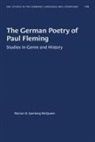 Marian R Sperberg-Mcqueen, Marian R. Sperberg-Mcqueen - German Poetry of Paul Fleming