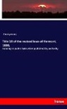 Anonym, Anonymous - Title 10 of the revised laws of Vermont, 1880,