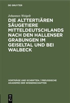 Johannes Weigelt - Die alttertiären Säugetiere Mitteldeutschlands nach den Hallenser Grabungen im Geiseltal und bei Walbeck
