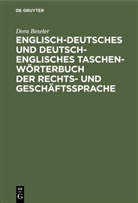 Dora Beseler - Englisch-deutsches und deutsch-englisches Taschenwörterbuch der Rechts- und Geschäftssprache