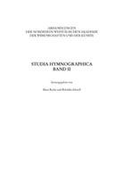 Han Rothe, Hans Rothe, Schnell, Schnell, Claudia Schnell - Studia Hymnographica II