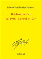 Salom Friedlaender, Salomo Friedlaender, Detlef Thiel, Hartmu Geerken, Hartmut Geerken - Briefwechsel VI