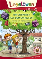 Katja Richert, Steffen Gumpert, Loewe Erstlesebücher - Leselöwen 1. Klasse - Ein Gespenst auf dem Schulhof (Großbuchstabenausgabe)