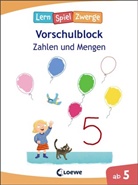 Christine Thau, Loewe Lernen und Rätseln - LernSpielZwerge Vorschulblock - Zahlen und Mengen