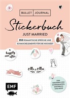 Edition Michael Fischer - Bullet Journal - Stickerbuch Just married: 850 romantische Sprüche und Schmuckelemente für die Hochzeit