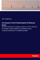 John Shebbeare - An Answer to the Printed Speech of Edmund Burke