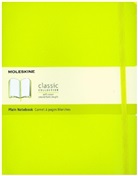 Moleskine - Moleskine Classic, Notizbuch Extra Large Blanko, Limetten Grün