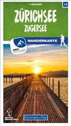 Hallwag Kümmerly+Frey AG, Hallwa Kümmerly+Frey AG, Hallwag Kümmerly+Frey AG - Kümmerly+Frey Wanderkarte 13 Zürichsee 1:40.000