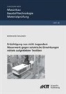 Bernhard Walendy - Ertüchtigung von nicht tragendem Mauerwerk gegen seismische Einwirkungen mittels aufgeklebter Textilien