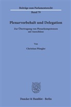Christian Pfengler - Plenarvorbehalt und Delegation.