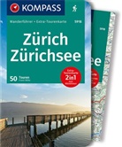 Franz Wille - KOMPASS Wanderführer Zürich, Zürichsee, 50 Touren mit Extra-Tourenkarte