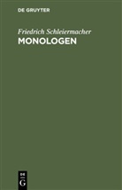 Friedrich Schleiermacher - Monologen