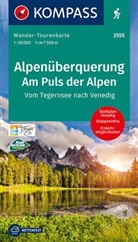 KOMPASS-Karte GmbH, KOMPASS-Karten GmbH, KOMPASS-Karten GmbH - KOMPASS Wander-Tourenkarte Alpenüberquerung, Am Puls der Alpen 1:50.000