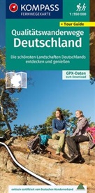 KOMPASS-Karte GmbH, KOMPASS-Karten GmbH, KOMPASS-Karten GmbH - KOMPASS Fernwegekarte Qualitätswanderwege Deutschland 1:550.000