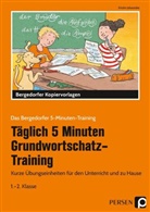 Kirstin Jebautzke - Täglich 5 Minuten Grundwortschatz-Training - 1.-2. Klasse