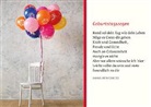 Eschbacher Textkarte. Bunte Ballons