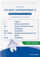 Katrin Langhans, sternchenverlag GmbH - Ich kann rechtschreiben - Lösungen - Schülerarbeitsheft für die 2. bis 4. Klasse. H.3