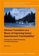 Brita Dorer - Advance Translation as a Means of Improving Source Questionnaire Translatability?
