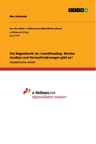 Max Schneider - Die Regulatorik im Crowdfunding. Welche Ansätze und Herausforderungen gibt es?