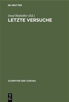 Jose Hofmiller, Josef Hofmiller - Letzte Versuche