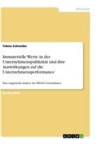 Tobias Schneider - Immaterielle Werte in der Unternehmenspublizität und ihre Auswirkungen auf die Unternehmensperformance