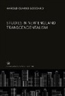 Harold Clarke Goddard - Studies in New England Transcendentalism