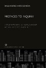 William Richard Gondin - Prefaces to Inquiry