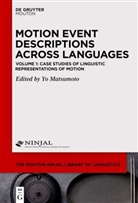 Y Matsumoto, Yo Matsumoto - Motion Event Descriptions from a Cross-Linguistic Perspective - Volume 1: Case Studies of Linguistic Representations of Motion