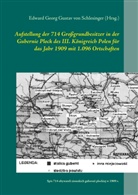 Edward Georg Gustav von Schlesinger, Edward von Schlesinger, Edward Georg Gustav von Schlesinger (Hrsg., Edward Georg Gustav von Schlesinger (Hrsg ), Edward Georg Gustav von Schlesinger (Hrsg.) - Aufstellung der 714 Großgrundbesitzer in der Gubernie Plock des III. Königreich Polen für das Jahr 1909 mit 1.096 Ortschaften