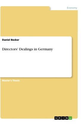 Daniel Becker - Directors' Dealings in Germany