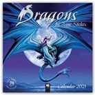 Flame Tree Publishing, Anne Stokes - Dragons By Anne Stokes Wall Calendar 2021 (Art Calendar)